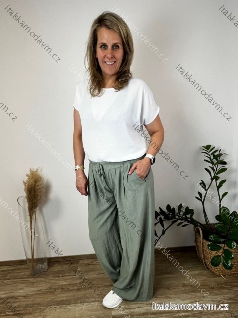 Nohavice letné dámske INGE (S/M/L/XL ONE SIZE) TALIANSKA MÓDA IMC26106/DUR