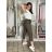 Kalhoty volnočasové s páskem dámské MIRKA (S/M/L ONE SIZE) ITALSKÁ MÓDA IM425553