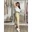 Kalhoty volnočasové s páskem dámské MIRKA (S/M/L ONE SIZE) ITALSKÁ MÓDA IM425553