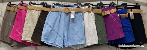 Kraťasy mušelín letní dámské (S/M/L ONE SIZE) ITALSKÁ MÓDA IMC26188