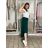 Nohavice harémky letné dlhé dámske (S/M/L ONE SIZE) TALIANSKA MÓDA IM424402 zelená smaragdová S / M