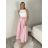 Sukně dlouhá s páskem  dámská MONA (S/M/L ONE SIZE) ITALSKÁ MÓDA IMM25M12361