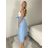Sukně dlouhá s páskem  dámská MONA (S/M/L ONE SIZE) ITALSKÁ MÓDA IMM25M12361/DUR S/M/L Černá