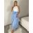 Sukně dlouhá s páskem  dámská MONA (S/M/L ONE SIZE) ITALSKÁ MÓDA IMM25M12361/DUR S/M/L Černá