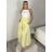 Sukně dlouhá s páskem  dámská MONA (S/M/L ONE SIZE) ITALSKÁ MÓDA IMM25M12361/DUR S/M/L Černá