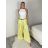 Nohavice elegantní dlhé s páskem dámske MISEL(S/M/L ONE SIZE) TALIANSKA MÓDA 	 IMPVN262465/DUR S/M/L béžová