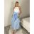 Sukňa dlhá s páskem  dámska ROMANA (S/M/L ONE SIZE) TALIANSKA MÓDA IMPDY2623403/DUR S/M/L žlutá