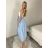 Sukňa dlhá s páskem  dámska ROMANA (S/M/L ONE SIZE) TALIANSKA MÓDA IMPDY2623403/DUR S/M/L žlutá