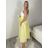 Sukňa dlhá s páskem  dámska ROMANA (S/M/L ONE SIZE) TALIANSKA MÓDA IMPDY2623403/DUR S/M/L žlutá