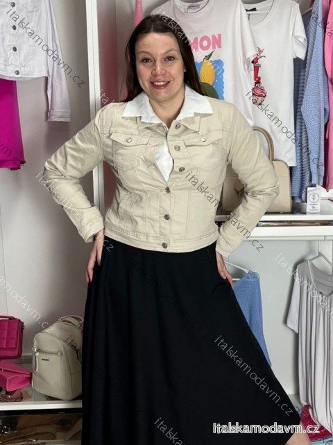 Bunda riflová jeans dámska MOON (L-4XL) MOON GIRL MOG26GYD2608P/DUR