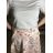 Sukně dlouhá s květinami dámská (S/M/L ONE SIZE) ITALSKÁ MÓDA IMD26002326/DUR S/M/L modrá