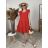Šaty letné krátky rukáv dámske (S/M/L ONE SIZE) TALIANSKA MóDA IMD26098