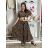 Sukně puntíkatá dlouhá s páskem dámská (S/M/L ONE SIZE) ITALSKÁ MÓDA IMM26M6891/DUR S/M/L bílá
