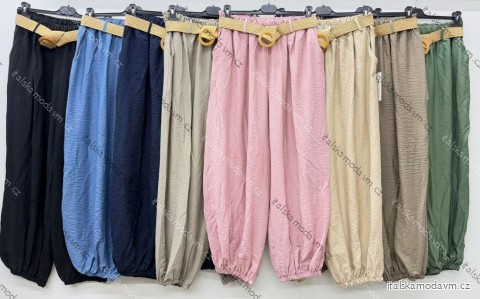 Kalhoty letní dámské (S/M/L ONE SIZE) ITALSKÁ MÓDA IM426182