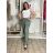 Kalhoty aladinky letní dámské (S/M/L ONE SIZE) ITALSKÁ MÓDA IM426181/DUR S/M/L tmavě béžová