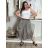Nohavice oversize s opaskom dámske (S/M/L ONE SIZE) TALIANSKA MÓDA IMWTM260003/DUR S/M/L šedá