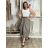 Nohavice oversize s opaskom dámske (S/M/L ONE SIZE) TALIANSKA MÓDA IMWTM260003/DUR S/M/L šedá
