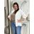 Sako elegantní 3/4 dlouhý rukáv dámské SIMONA (S/M/L ONE SIZE) ITALSKÁ MÓDA IMD26010/DUR S/M/L žlutá