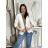 Sako elegantní 3/4 dlouhý rukáv dámské SIMONA (S/M/L ONE SIZE) ITALSKÁ MÓDA IMD26010/DUR S/M/L žlutá