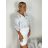 Tunika na knoflíky letní krátký rukáv dámská (S/M/L ONE SIZE) ITALSKá MODA IMSM26000329
