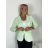Sako dlouhý rukáv dámské ALANA (S/M/L ONE SIZE) ITALSKÁ MÓDA IMPBN2616842/DUR S/M/L světle zelená