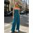 Overal dlhý elegantný žabičkovaný carmen bez rukávov dámsky (S/M/L ONE SIZE) TALIANSKA MÓDA IM426211