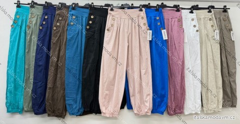 Kalhoty letní dámské (S/M/L ONE SIZE) ITALSKÁ MÓDA IM426224