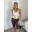 Kraťasy elegantní s páskem dámske FAIRA (S/M/L ONE SIZE) TALIANSKA MÓDA IMD26000456/DUR S/M/L čierna