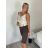 Kraťasy elegantní s páskem dámske FAIRA (S/M/L ONE SIZE) TALIANSKA MÓDA IMD26000456/DUR S/M/L čierna