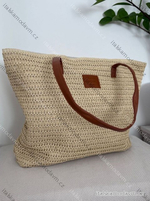Kabelka boho letná dámska (49cm X 36cm) Versoli VER26-TOR-763/DUR ONE SIZE béžová