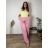 Kalhoty dlouhé letní dámské nadrozměr DANIELLA (52/54/56 ONE SIZE) ITALSKÁ MÓDA IM425DANIELLA