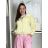 Bunda oversize dlhý rukáv dámska KAILA (S/M/L/XL ONE SIZE) TALIANSKA MÓDA IMC26081/DUR S/M/L tmavo ružová