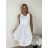 Šaty letné bez rukávu dámske GABI (S/M/L ONE SIZE) TALIANSKA MÓDA IM725103/DUR černá S/M/L