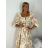 Šaty dlouhé letní elegantní na ramínka dámské IRIS (S/M/L ONE SIZE) ITALSKÁ MÓDA IMPKM2626098/DUR S/M/L žlutá