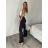 Nohavice dlhé dámske (S/M/L ONE SIZE) TALIANSKA MÓDA IMPBB260001/DUR S/M/L tmavo hnedá