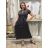 Šaty dlhé letné krátky rukáv dámske (VESNA S/M/L ONE SIZE) TALIANSKA MóDA IM3251111-5/DUR S/M/L čierna