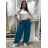 Kalhoty aladinky harémky dlouhé dámské (M/L ONE SIZE) ITALSKÁ MÓDA IMD22212/DR M/L tmavá šedá