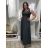Šaty  letní bez rukávu dámské Bella (S/M/L ONE SIZE) ITALSKÁ MÓDA IMSM25BELLA/DR S/M/L královská modrá