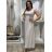 Šaty  letní bez rukávu dámské Bella (S/M/L ONE SIZE) ITALSKÁ MÓDA IMSM25BELLA/DR S/M/L mintová světlá