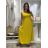 Šaty  letné bez rukávov dámske Bella (S/M/L ONE SIZE) TALIANSKA MÓDA IMSM25BELLA/DR S/M/L žlutá