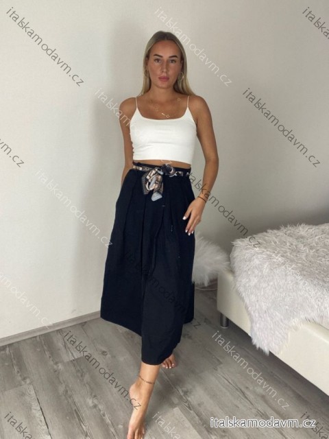 Sukňa dlhá dámska (S/M/L ONE SIZE) TALIANSKA MÓDA IM42623445/DUR S/M/Lčerná