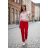 Nohavice elegantní s opaskom dámske Kaya (S/M/L ONE SIZE) TALIANSKA MÓDA IMD26000457/DUR S/M/L tmavo hnedá
