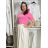 Tričko krátky rukáv dámske NELA (S/M/L ONE SIZE) TALIANSKA MÓDA IMD26037/DUR S/M/L stredne modrá