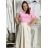 Tričko krátky rukáv dámske NELA (S/M/L ONE SIZE) TALIANSKA MÓDA IMD26037/DUR S/M/L stredne modrá