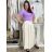 Tričko krátky rukáv dámske NELA (S/M/L ONE SIZE) TALIANSKA MÓDA IMD26037/DUR S/M/L stredne modrá