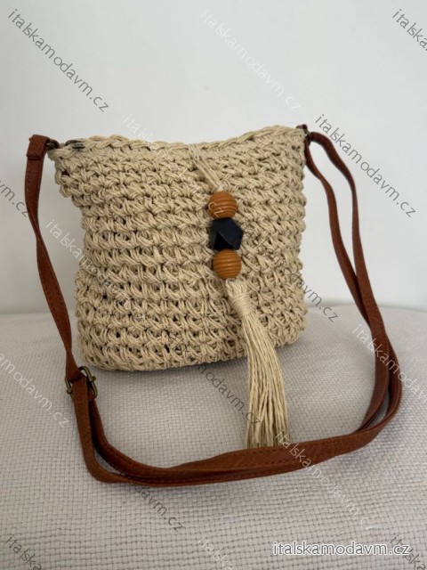 Kabelka boho letní dámska (24cm X 23cm) Versoli VER26YW6134/DUR ONE SIZE béžová
