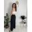 Nohavice letní s opaskom dámske TERNA (S/M/L ONE SIZE) TALIANSKA MÓDA IM426001356/DUR S/M/L svetlo béžová