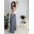 Kalhoty elegantní s páskem dámské (S/M/L ONE SIZE) ITALSKÁ MÓDA IM4260015/DUR Černá S/M/L