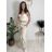 Tepláky/Kalhoty elegantné oversize dlhé dámske (S/M/L ONE SIZE) TALIANSKA MÓDA IMD26003/DUR S/M/L hnedá
