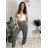 Tepláky/Kalhoty elegantné oversize dlhé dámske (S/M/L ONE SIZE) TALIANSKA MÓDA IMD26003/DUR S/M/L hnedá